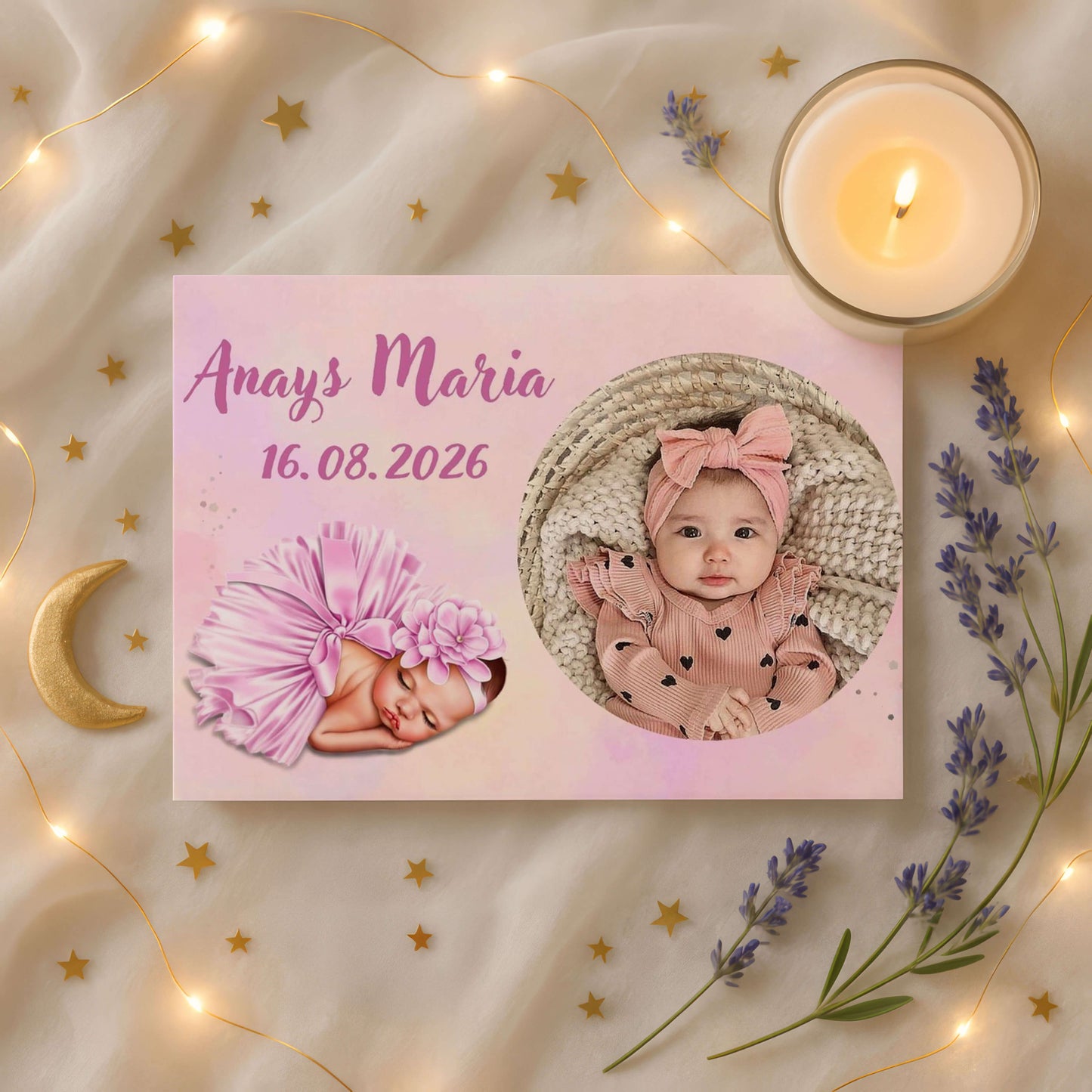 Magnet Botez Fetita Balerina Dormind