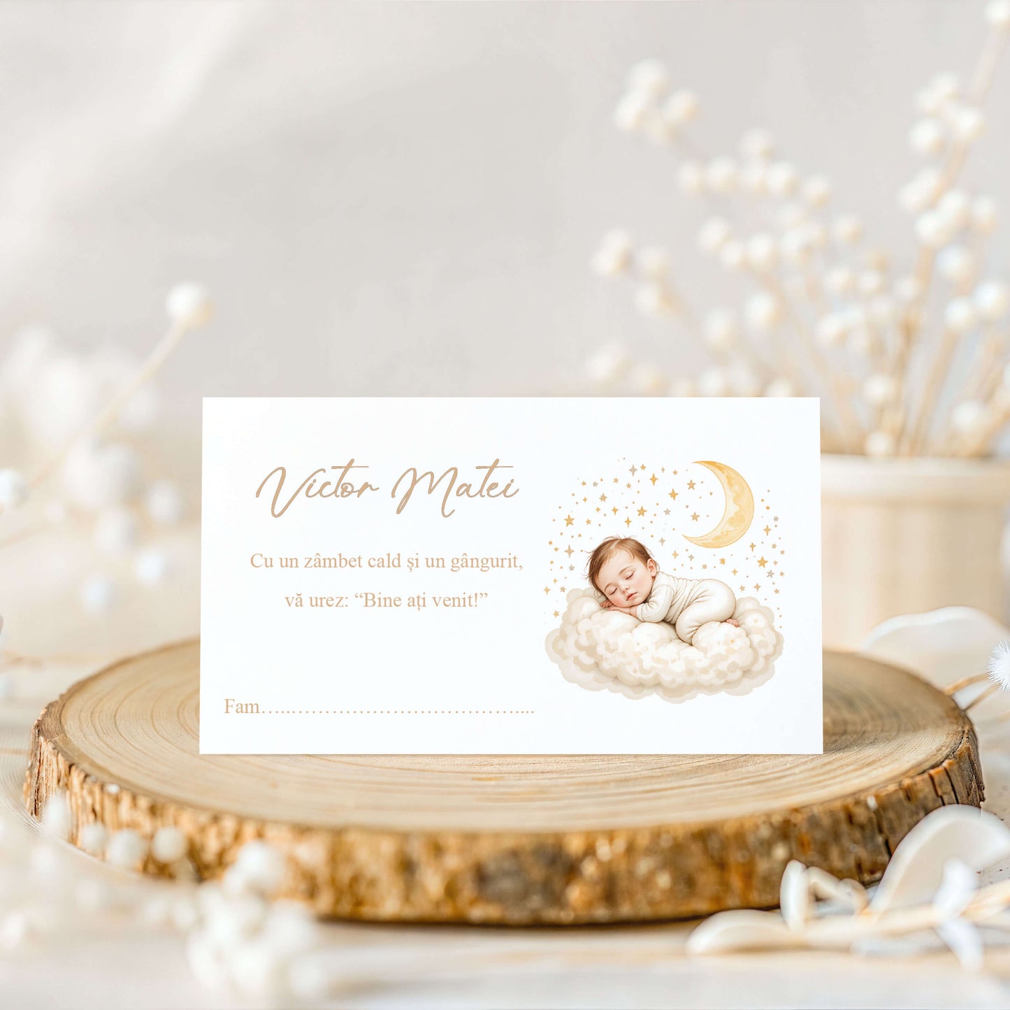Plic de Bani Botez Baiat