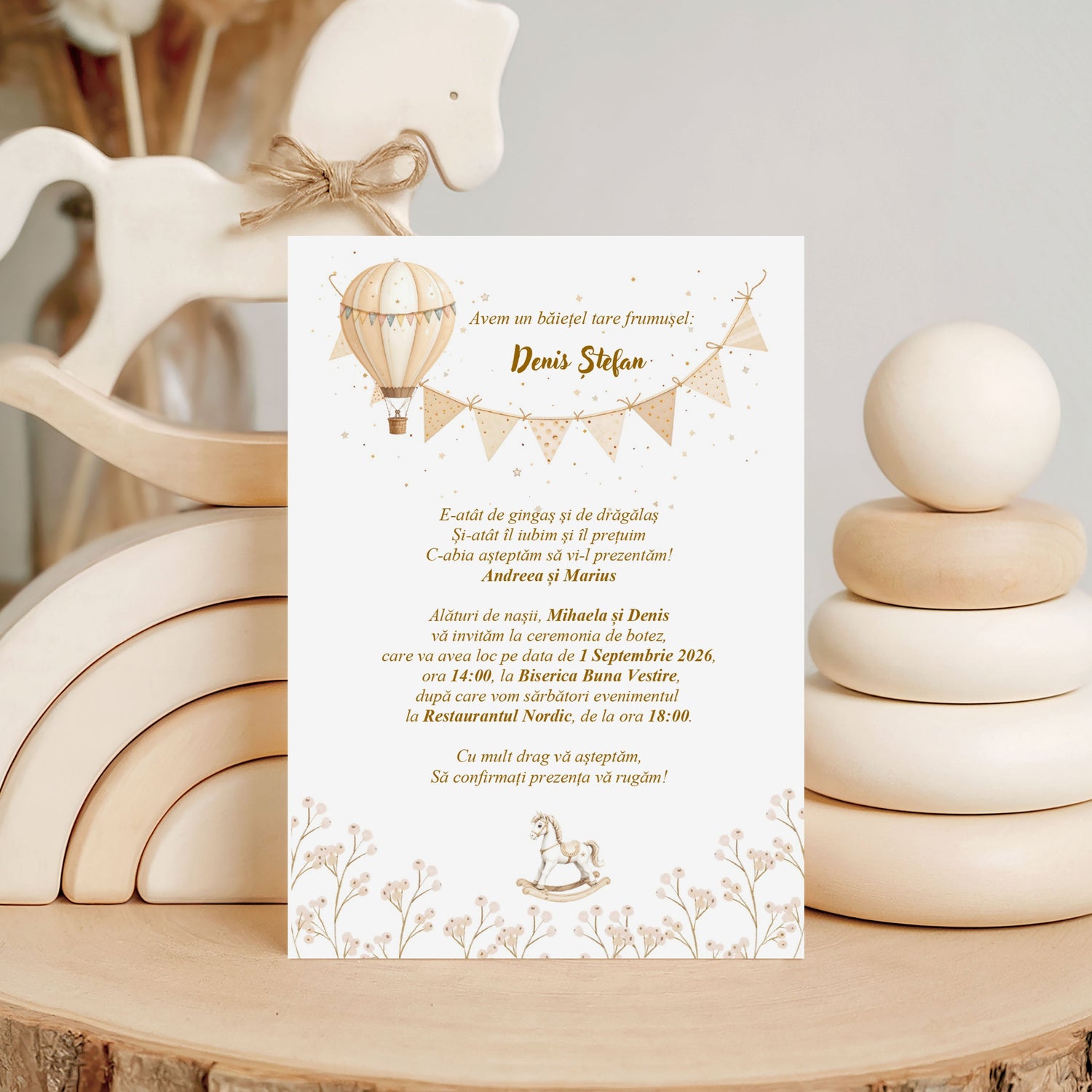 Invitatii Botez baietei