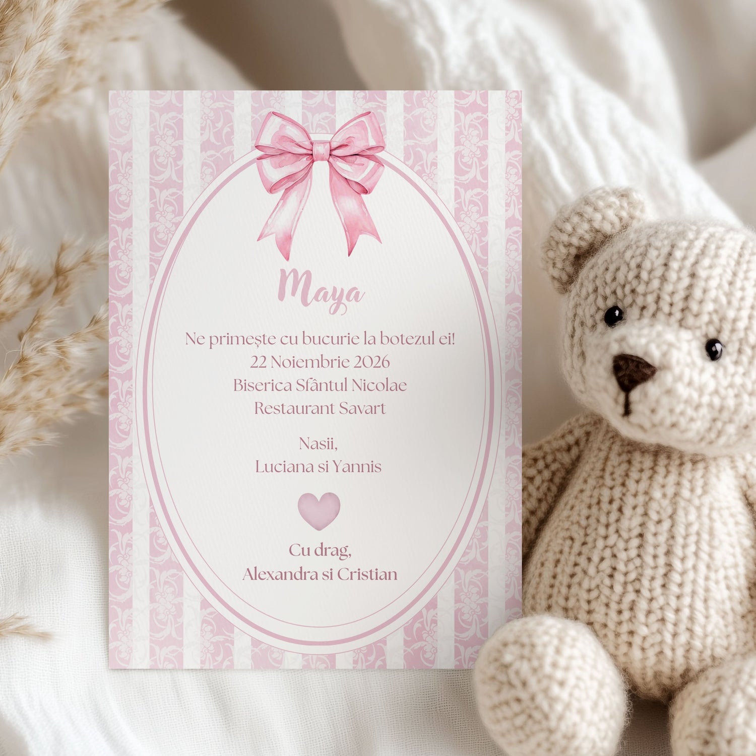 Invitatii botez fetite