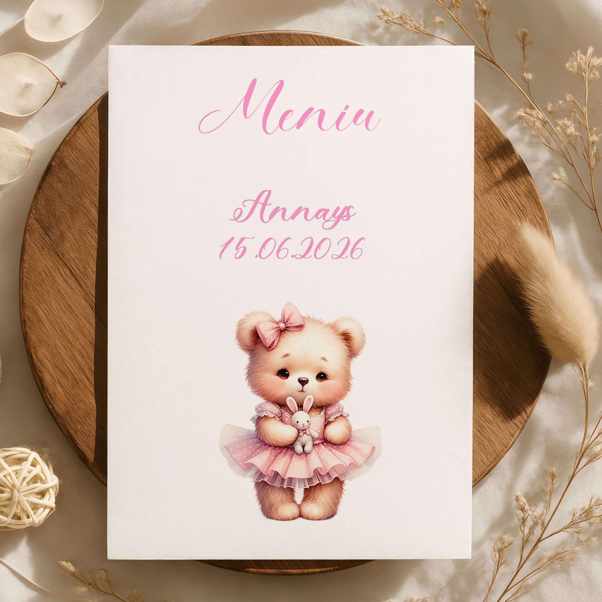 meniu fetita ursulet botez