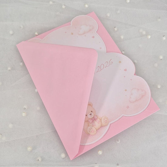 Invitatii Botez Fetita Ursulet Roz